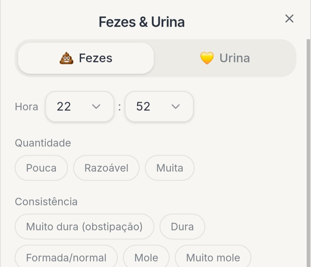 Fezes e urina